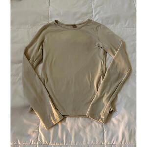 Love Charm Long Sleeve Shirt Small- Nude